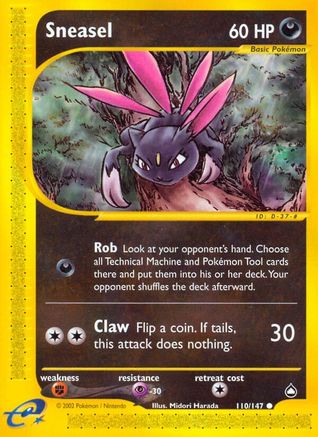 Sneasel 110/147  Aquapolis - Common
