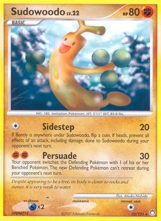 Sudowoodo 035  - Reverse Holofoil Mysterious Treasures - Rare