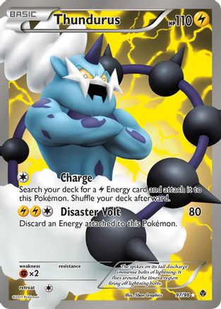 Thundurus (97 Full Art) 097/98  - Holofoil Emerging Powers - Ultra Rare