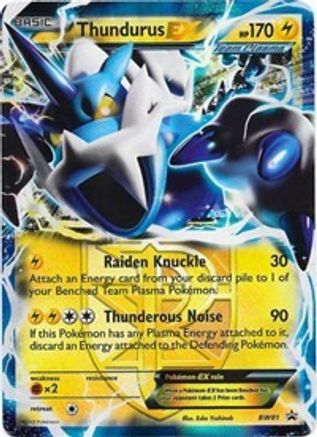 Thundurus EX (Team Plasma) BW81  - Holofoil Black and White Promos - Promo