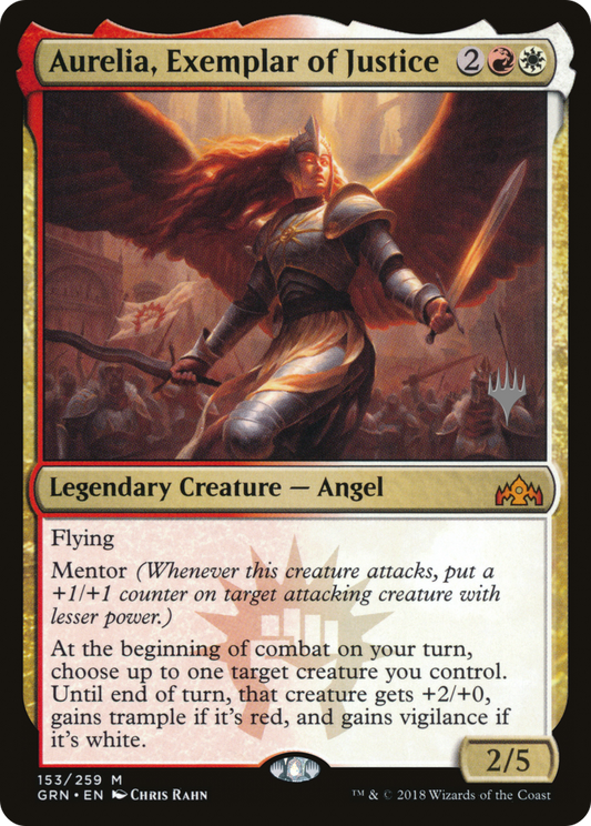 Aurelia, Exemplar of Justice (PPM20-153) - Guilds of Ravnica Promos