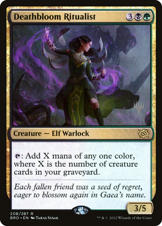 Deathbloom Ritualist (PPBRO-208P) - The Brothers' War Promos Foil