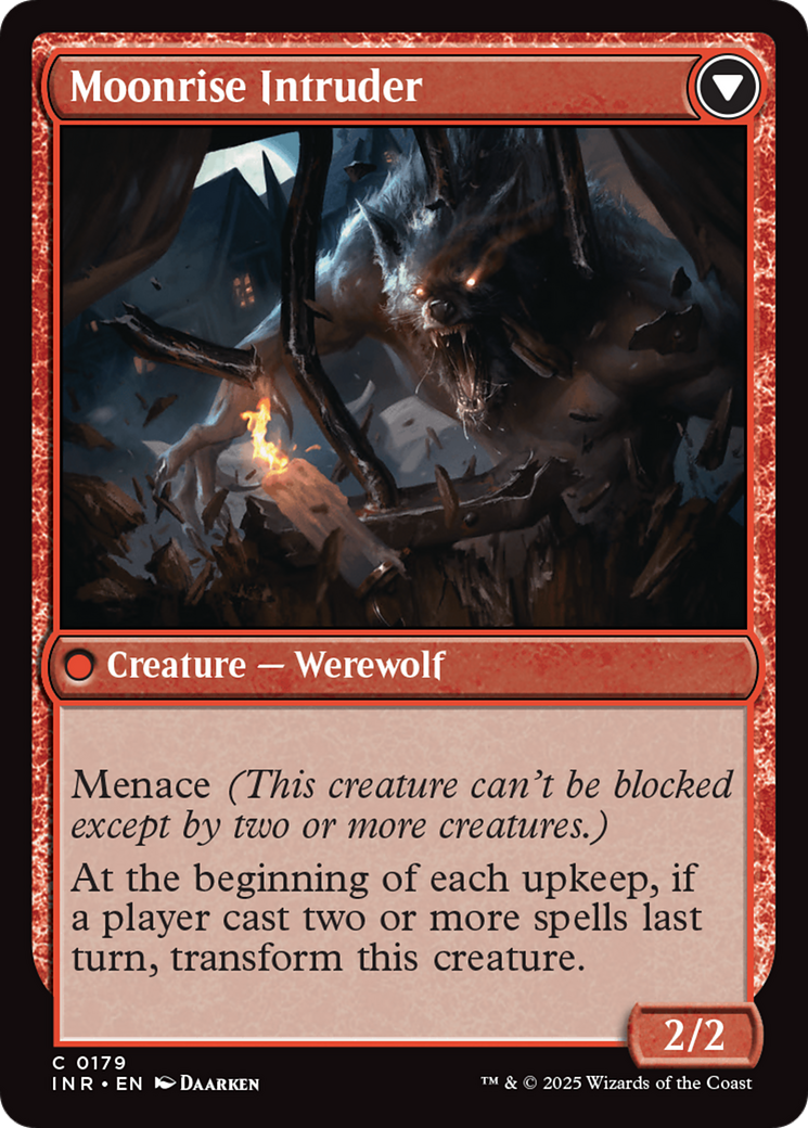 Village Messenger // Moonrise Intruder (INR-179) - Innistrad Remastered Foil