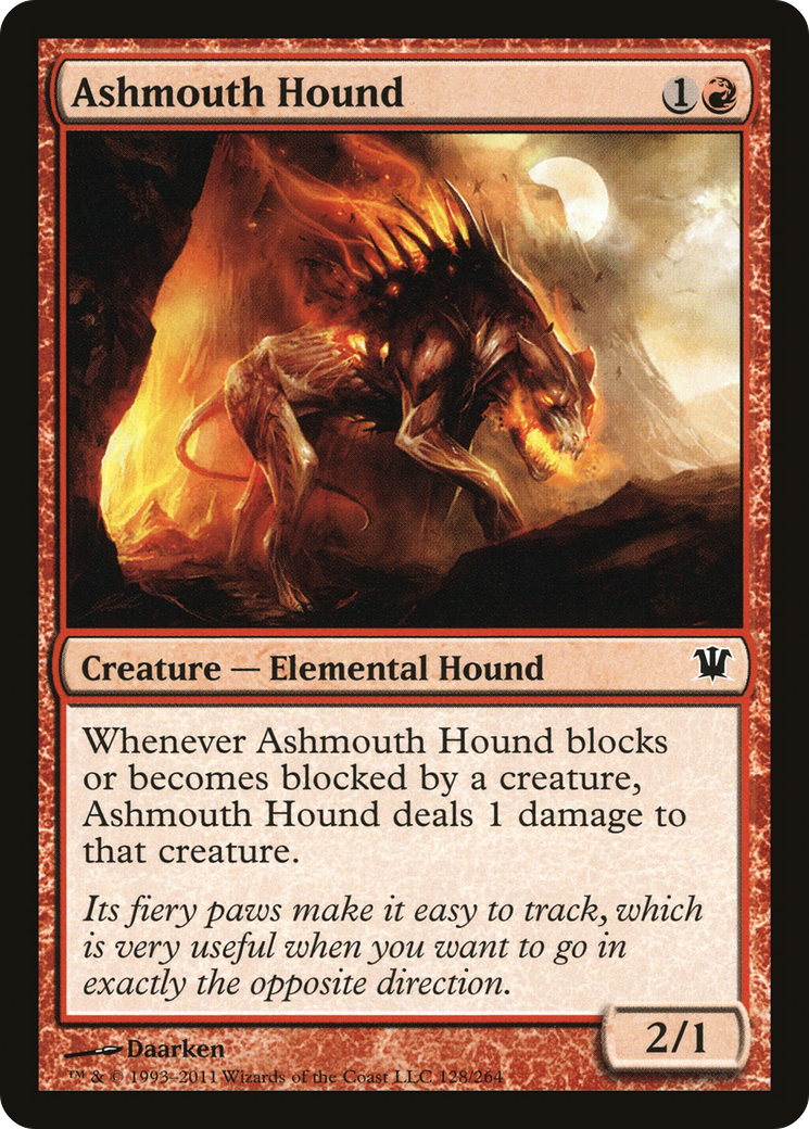 Ashmouth Hound (ISD-128) - Innistrad