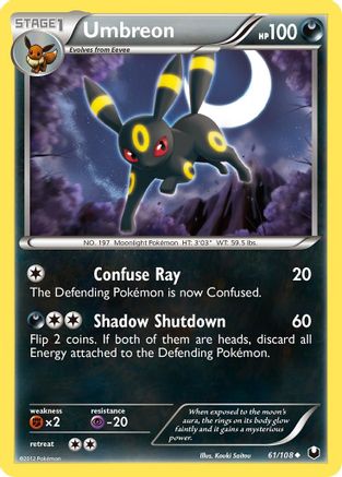 Umbreon (61) 061/108  Dark Explorers - Uncommon