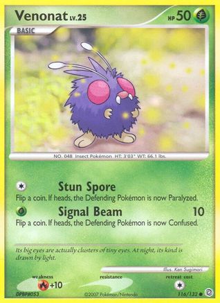 Venonat 116  Secret Wonders - Common