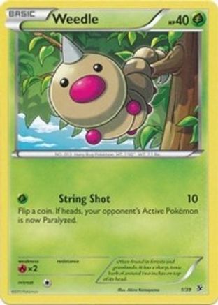 Weedle 001  Kalos Starter Set - Common