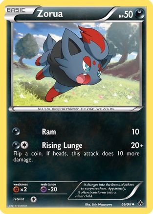 Zorua 066  - Reverse Holofoil Emerging Powers - Common
