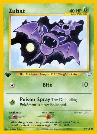 Zubat 059/64  - Unlimited Neo Revelation - Common