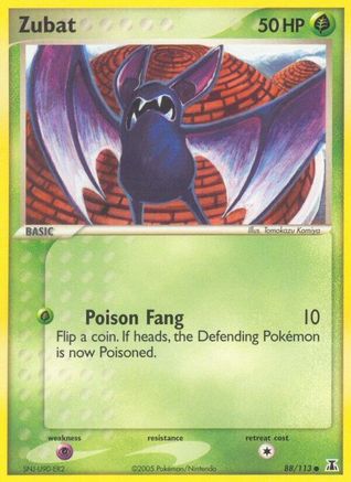 Zubat 088/113  - Reverse Holofoil Delta Species - Common