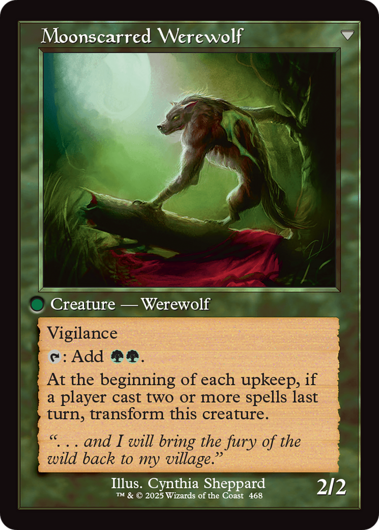 Scorned Villager // Moonscarred Werewolf (INR-468) - Innistrad Remastered Foil