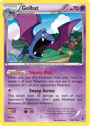 Golbat 032/119  XY  Phantom Forces - Uncommon