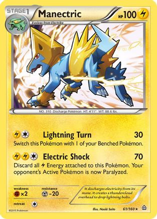 Manectric 061  - Holofoil XY  Primal Clash - Holo Rare