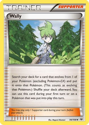Wally 094/108  - Reverse Holofoil XY  Roaring Skies - Uncommon