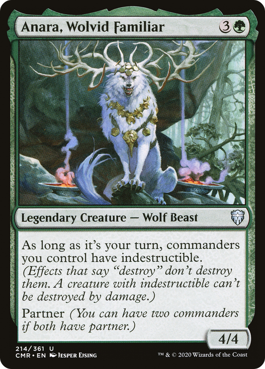 Anara, Wolvid Familiar (CMR-214) - Commander Legends Foil