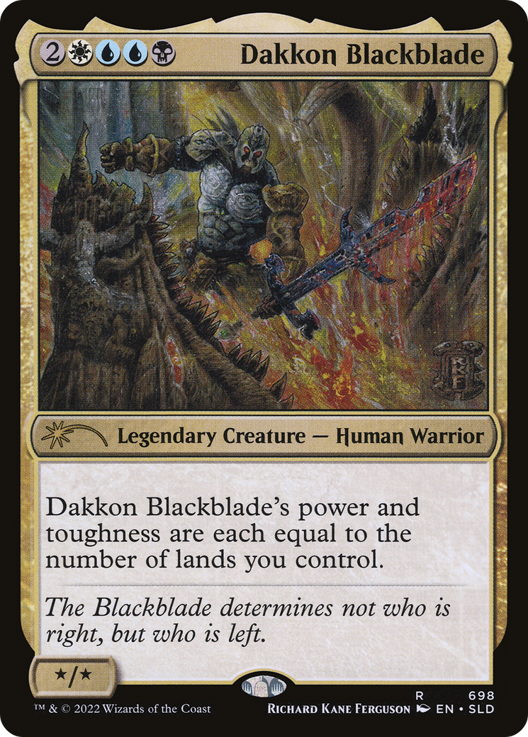 Dakkon Blackblade (SLD-698) - Secret Lair Drop