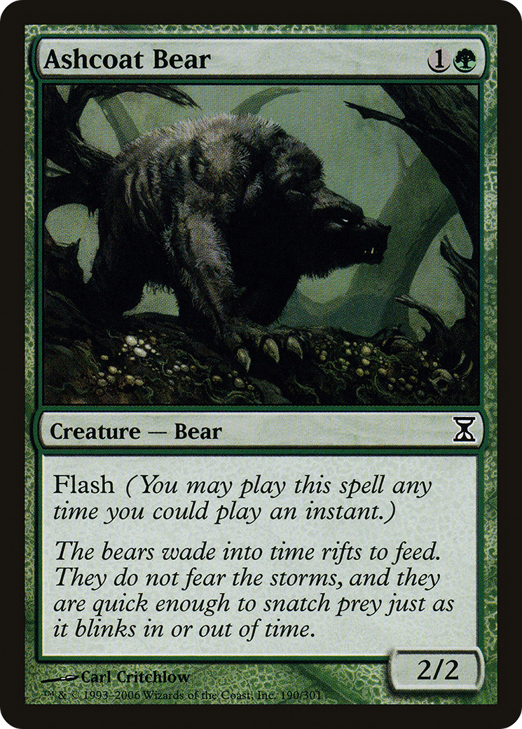 Ashcoat Bear (TSP-190) - Time Spiral Foil