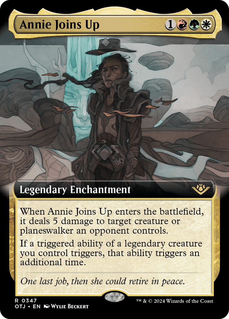 Annie Joins Up (Extended Art) (OTJ-347) - Outlaws of Thunder Junction: (Extended Art) Foil