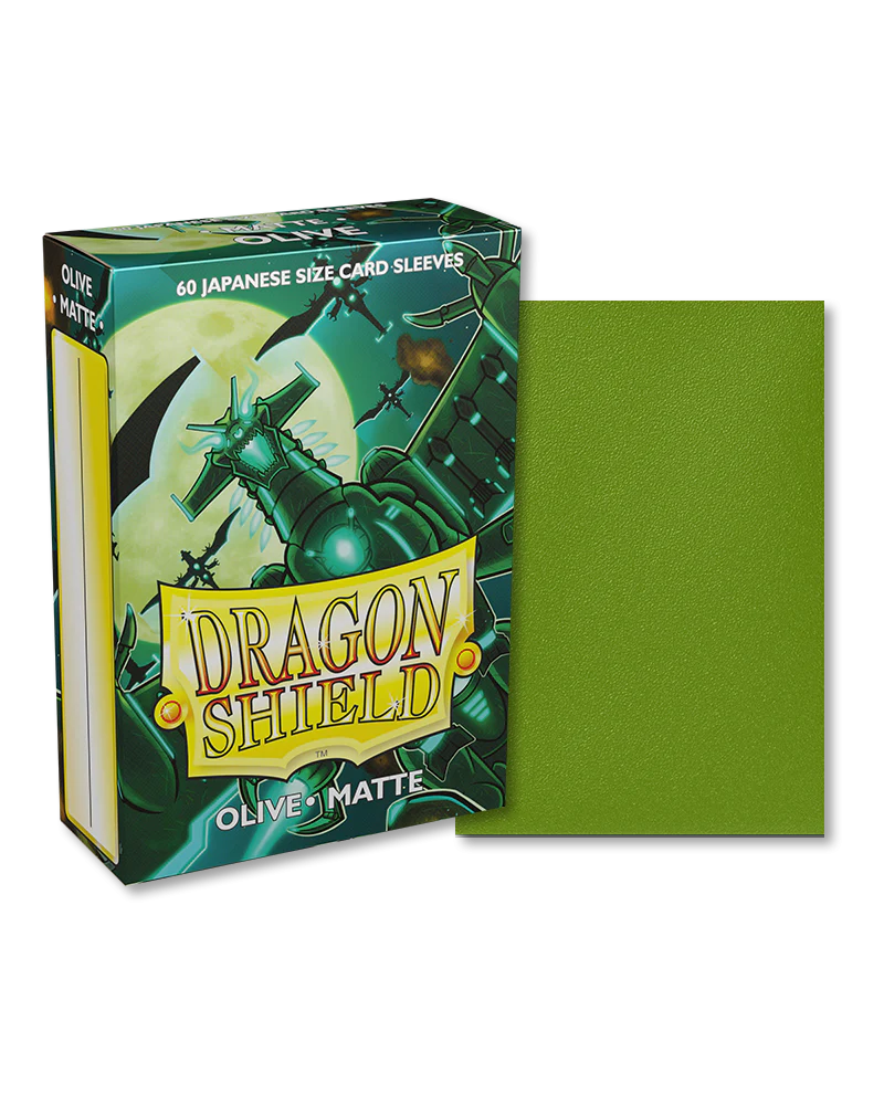 DRAGON SHIELD SLEEVES JAPANESE MATTE OLIVE 60CT