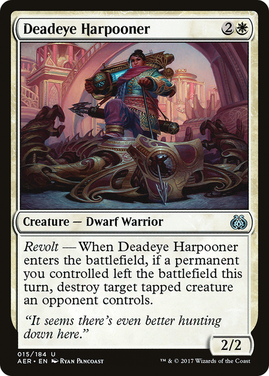 Deadeye Harpooner (AER-015) - Aether Revolt Foil
