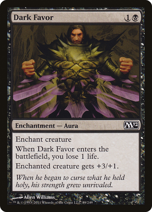 Dark Favor (M12-089) - Magic 2012 Foil