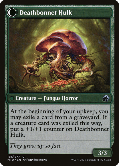 Deathbonnet Sprout (MID-181) - Innistrad: Midnight Hunt: (Double Faced Transform)