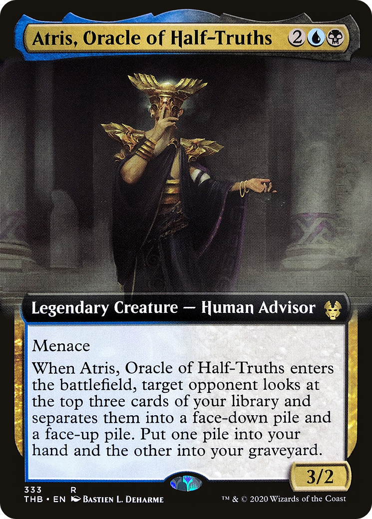 Atris, Oracle of Half-Truths (Extended Art) (THB-333) - Theros Beyond Death: (Extended Art) Foil