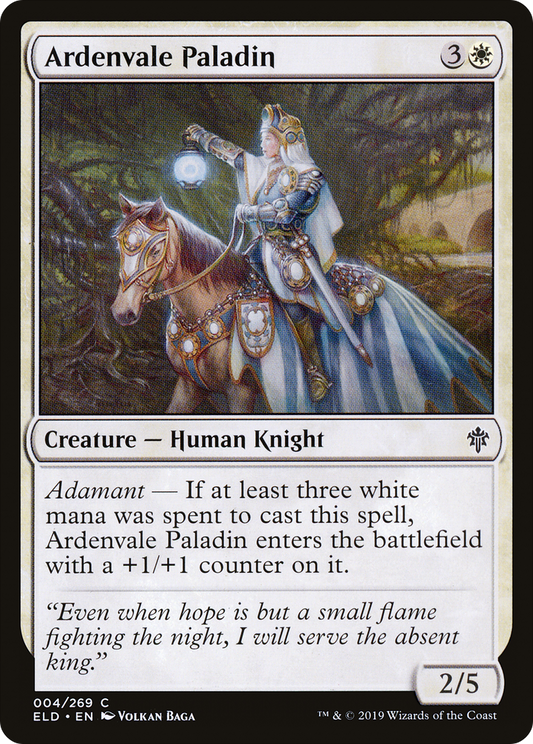 Ardenvale Paladin (ELD-004) - Throne of Eldraine Foil