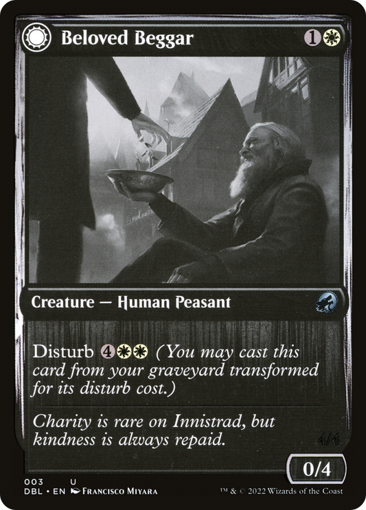 Beloved Beggar (DBL-003) - Innistrad: Double Feature: (Double Faced Transform)