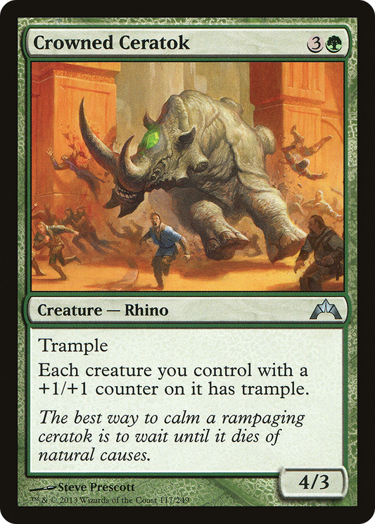 Crowned Ceratok (GTC-117) - Gatecrash