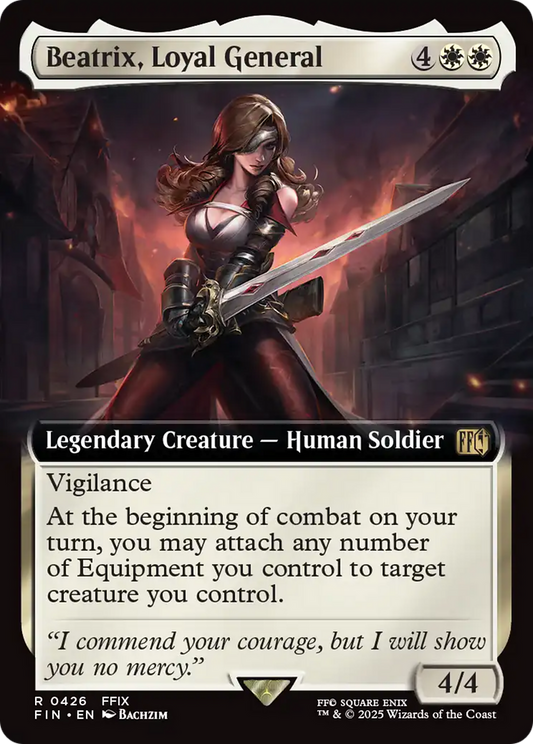 Beatrix, Loyal General (FIN-426) - FINAL FANTASY: (Extended Art) Foil