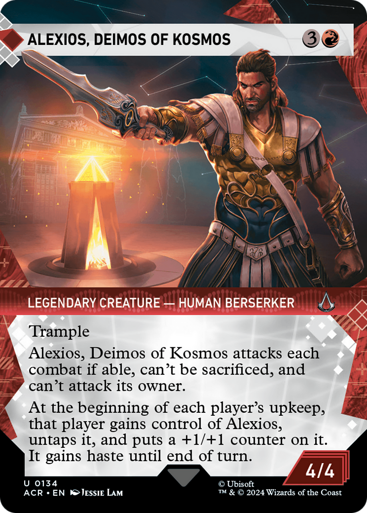 Alexios, Deimos of Kosmos (Showcase) (ACR-134) - Assassin's Creed: (Showcase) (Borderless) Foil