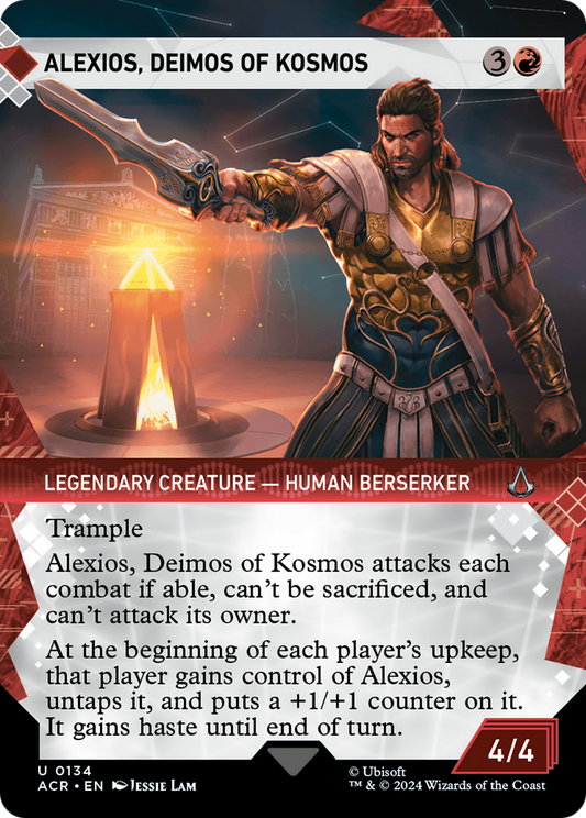 Alexios, Deimos of Kosmos (Showcase) (ACR-134) - Assassin's Creed: (Showcase) (Borderless) Foil