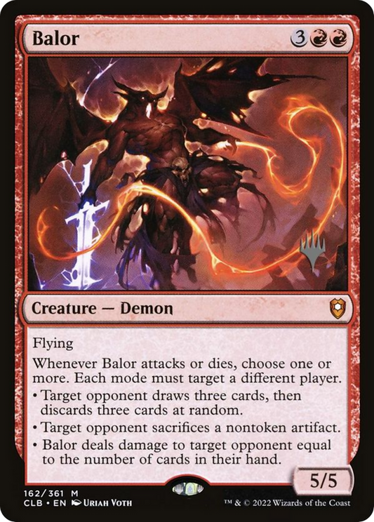 Balor (PPLCI-162) - Battle for Baldur's Gate Promos: (stamped, promo) Foil