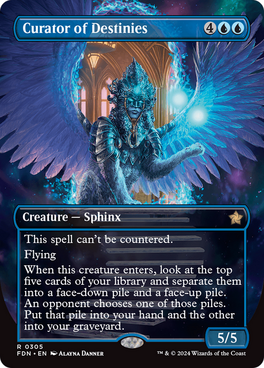 Curator of Destinies (FDN-305) - Foundations (Borderless) Foil