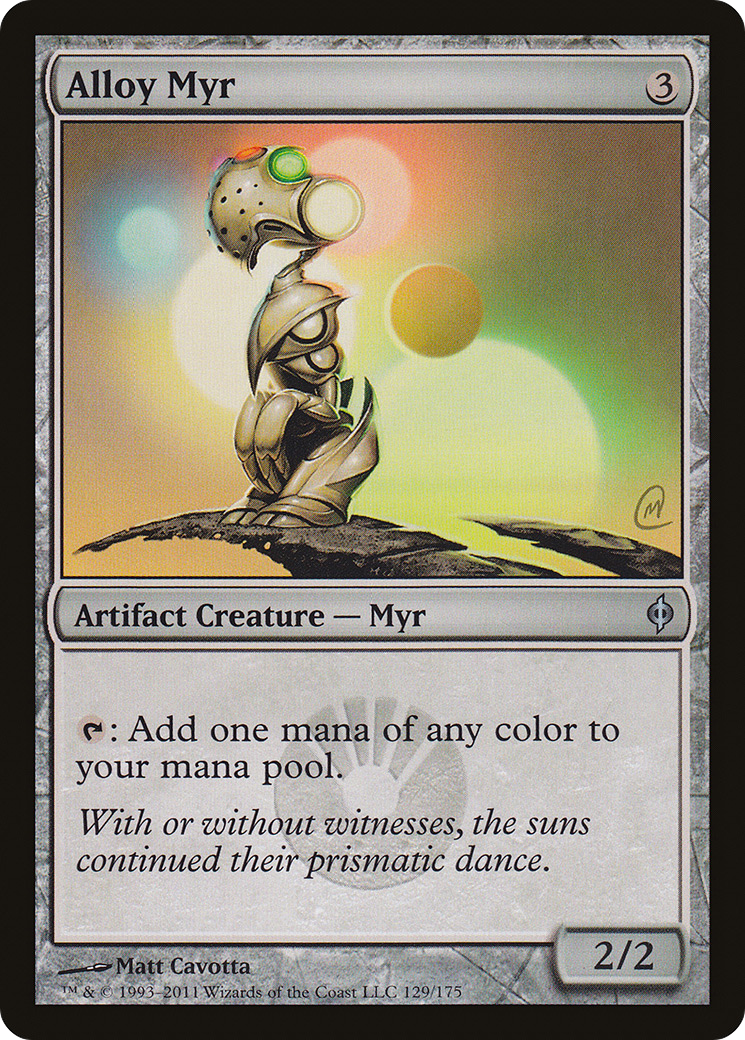 Alloy Myr (NPH-129) - New Phyrexia Foil