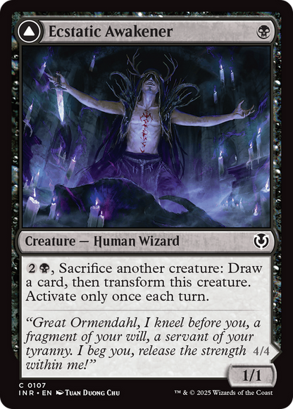 Ecstatic Awakener // Awoken Demon (INR-107) - Innistrad Remastered