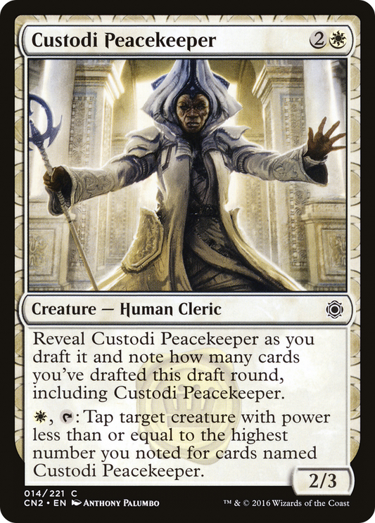 Custodi Peacekeeper (CN2-014) - Conspiracy: Take the Crown: (draft) Foil
