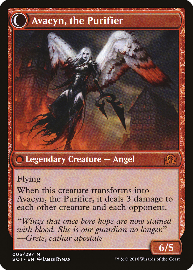 Archangel Avacyn (SOI-005) - Shadows over Innistrad: (Double Faced Transform)