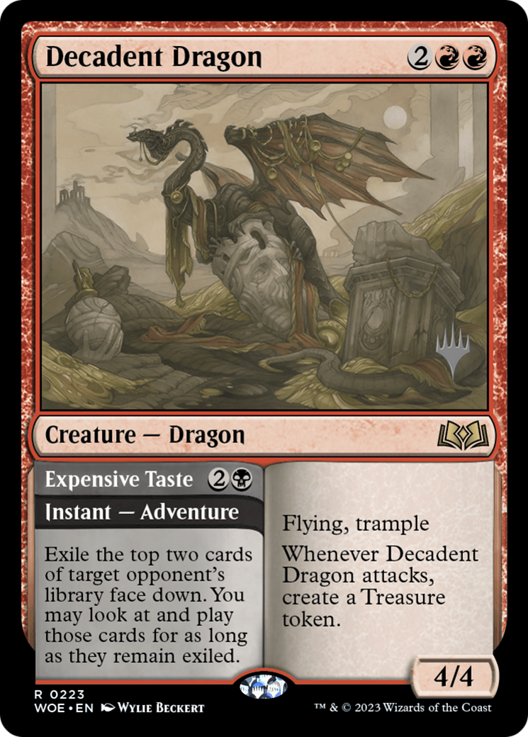 Decadent Dragon (PPWOE-223) - Wilds of Eldraine Promos Foil