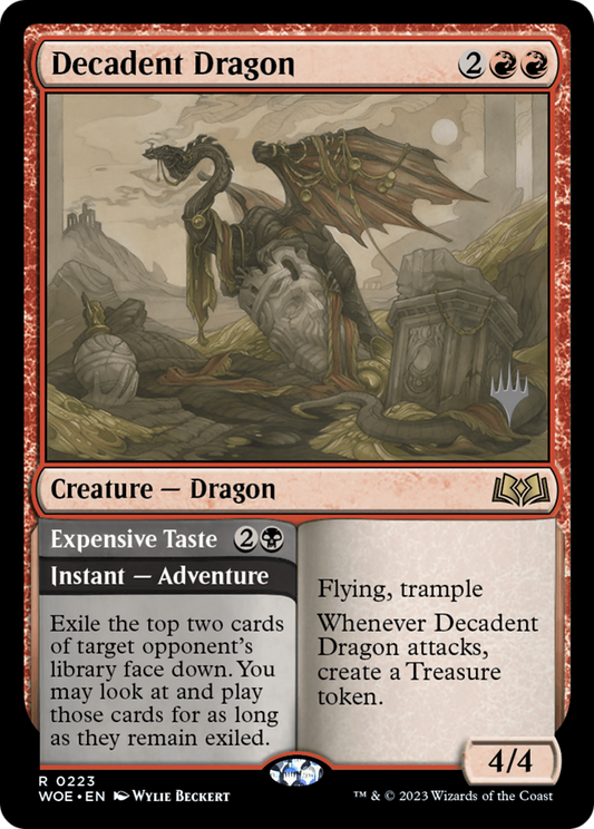 Decadent Dragon (PPWOE-223) - Wilds of Eldraine Promos Foil