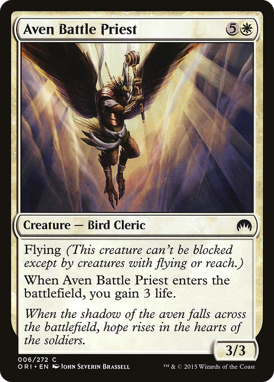 Aven Battle Priest (ORI-006) - Magic Origins