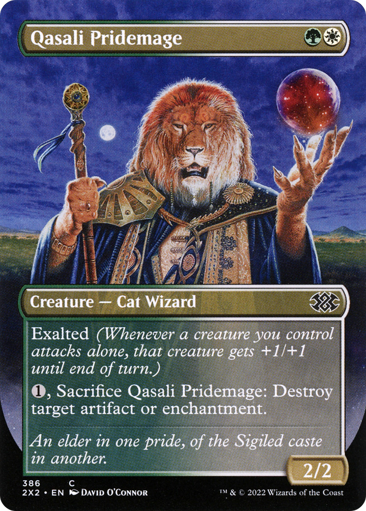 Qasali Pridemage (Borderless) (2X2-386) - Double Masters 2022 (Borderless)