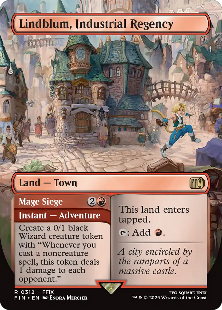 Lindblum, Industrial Regency // Mage Siege (FIN-312) - FINAL FANTASY (Borderless) Foil