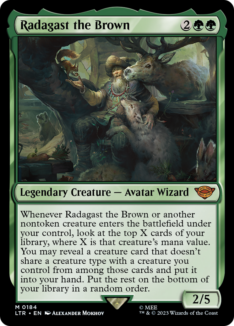 Radagast the Brown (LTR-184) - The Lord of the Rings: Tales of Middle-earth Foil
