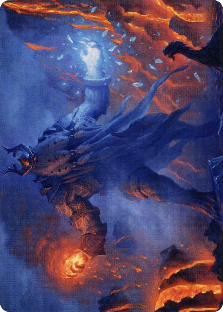 Aegar, the Freezing Flame Art Card (ASKHM-055) - Art Series: Kaldheim (Borderless)