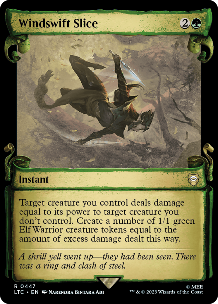 Windswift Slice (Showcase Scrolls) (LTC-447) - Tales of Middle-earth Commander: (Showcase)