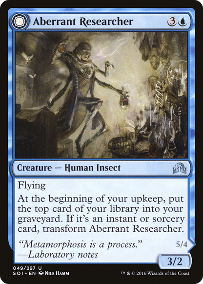 Aberrant Researcher (SOI-049) - Shadows over Innistrad: (Double Faced Transform)
