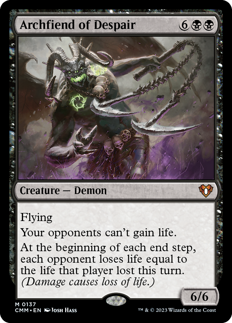 Archfiend of Despair (CMM-137) - Commander Masters