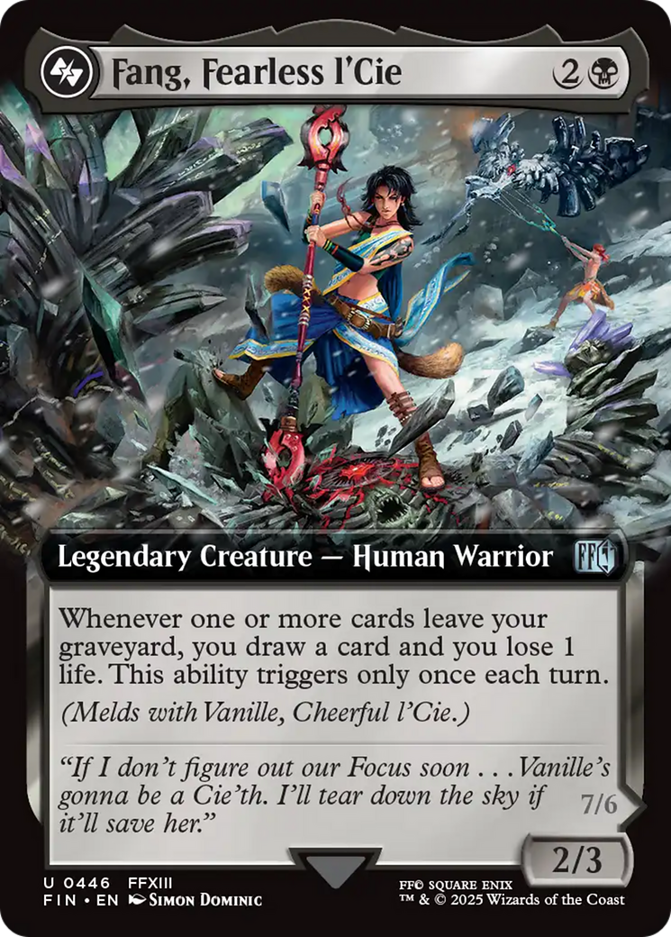 Fang, Fearless l'Cie (Extended Art) (FIN-446) - FINAL FANTASY: (Extended Art)